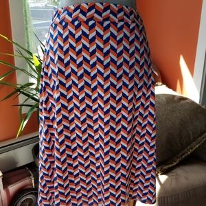 NWT Leota Haylee Geo Print Swing Skirt